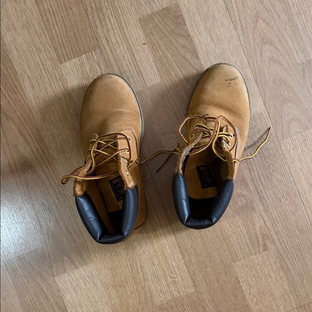 Timberland Kids Tan Leather Boots